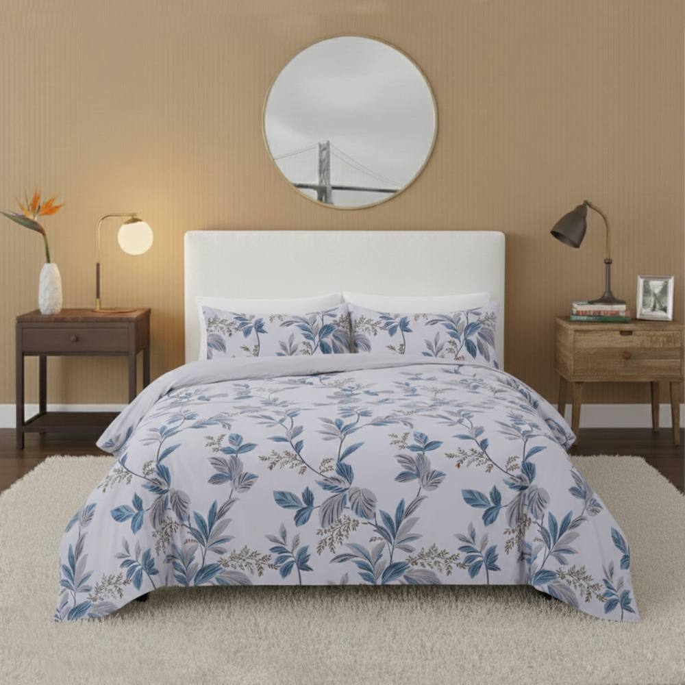 Snug City Botanical Complete Bedding Set Duvet Cover Set Pillowcase Fitted Sheet