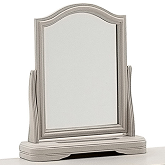 Mabel Vanity Mirror In Taupe Wooden Frame