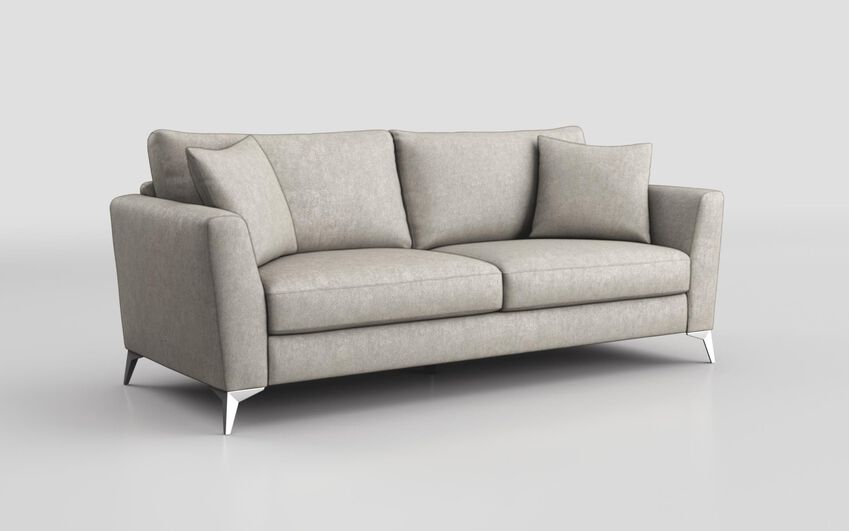 Cream Fabric Bosini 3 Seater Sofa