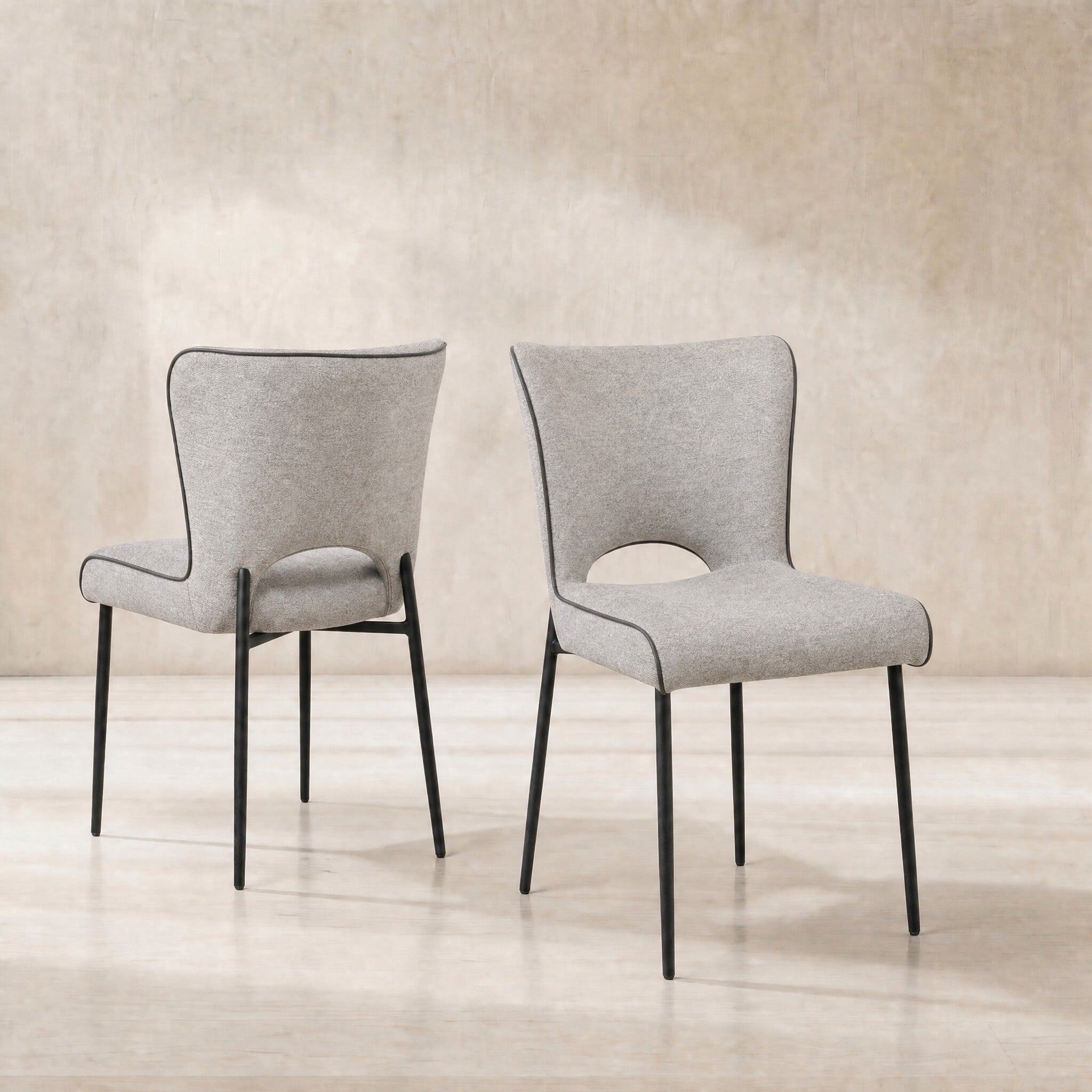 Galini Dining Chair Light Grey Fabric | Barker & Stonehouse