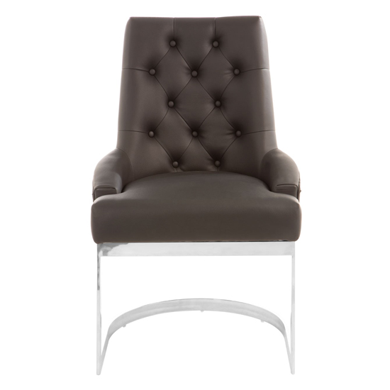 Azaltro Faux Leather Dining Chair In Black