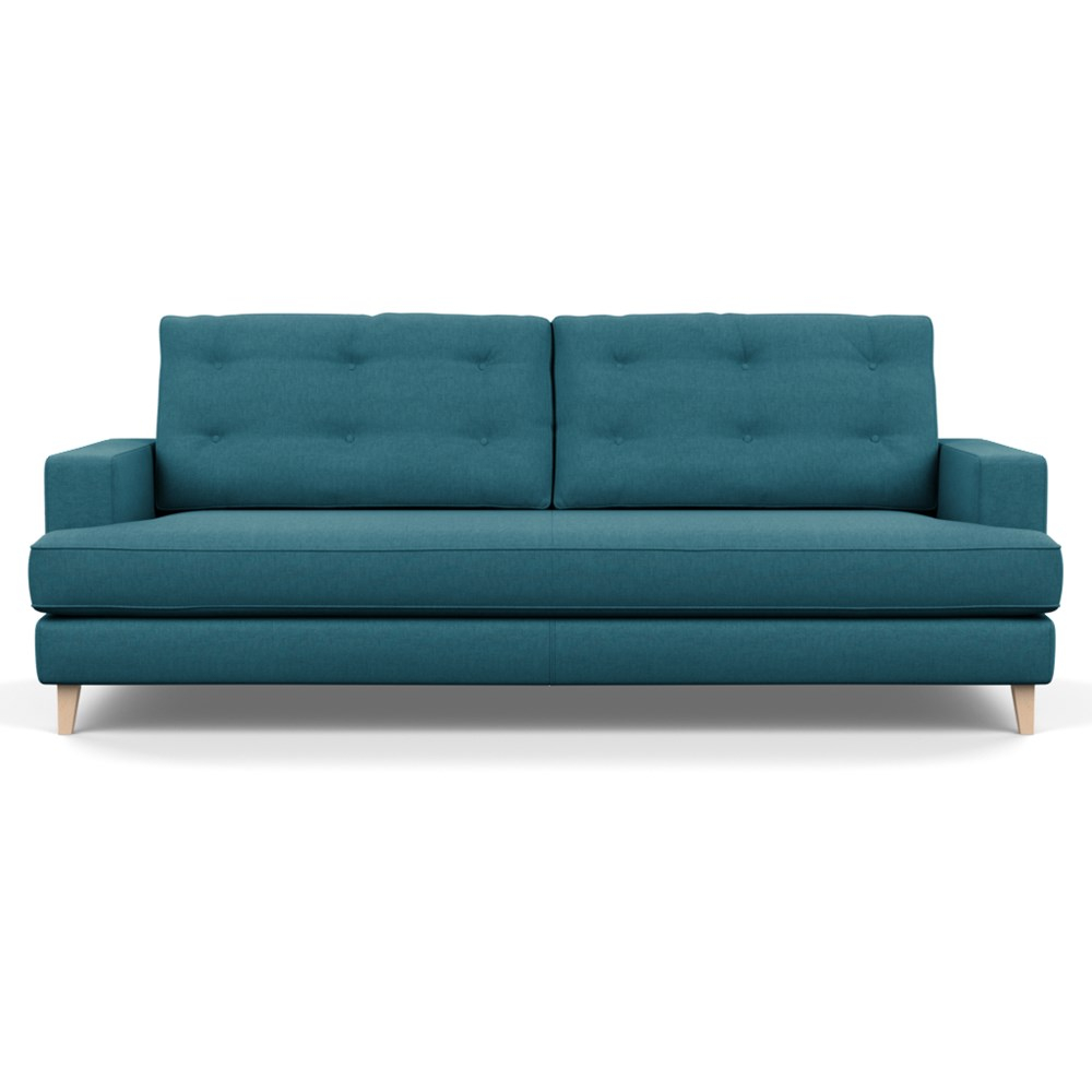 Heal's Mistral 4 Seater Sofa Brushed Cotton Cadet Natural Feet