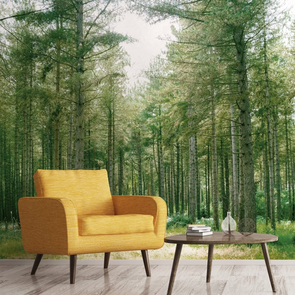 Forest Wilderness Green Wall Mural