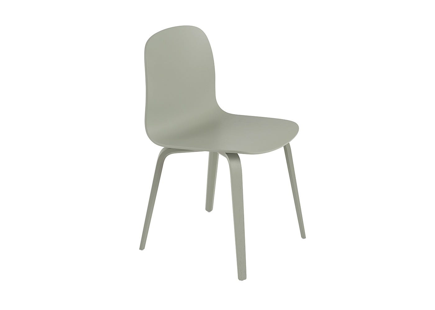 Muuto Visu Chair Wood Base Dusty Green