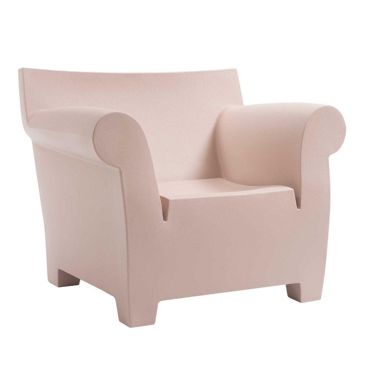 Kartell Bubble Armchair - Pink - polyethylene - Plain - W105 x D77 x H80cm - Barker & Stonehouse