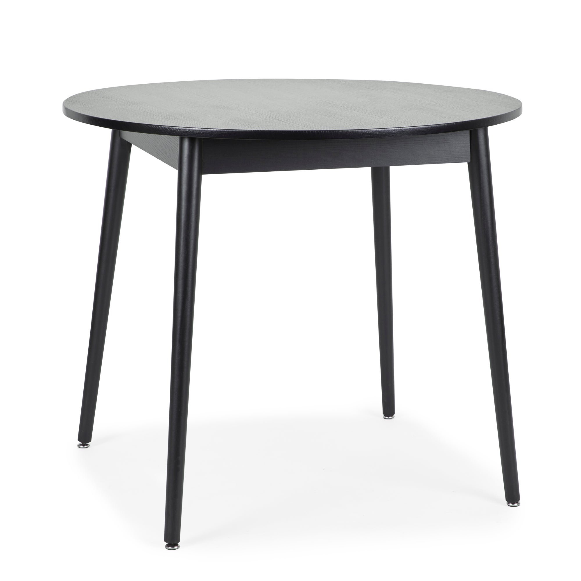 Leo Round Dining Table Black Black