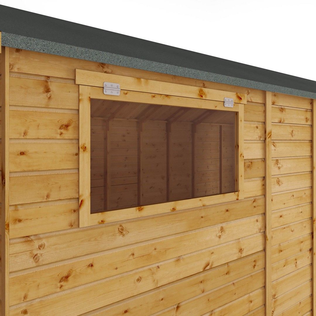 Mercia 18 x 10 Ft Premium Shiplap Apex Workshop - L546.6 x W322.7 x H252.4 cm in Brown 6