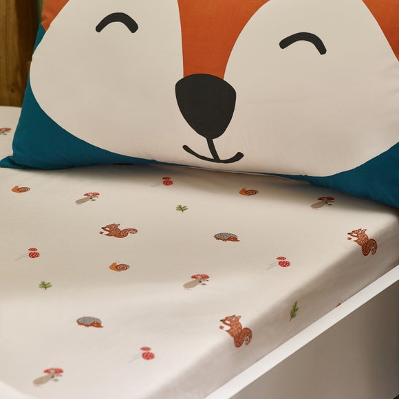 Catherine Lansfield Fox and Woodland Friends Fitted Bed Sheet