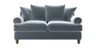 Teddy 2 Seat Sofabed in Windermere Cotton Matt Velvet - sofa.com