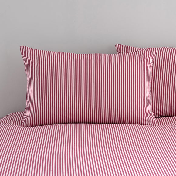 Durham Stripe 100% Cotton Duvet Cover and Pillowcase Set 6