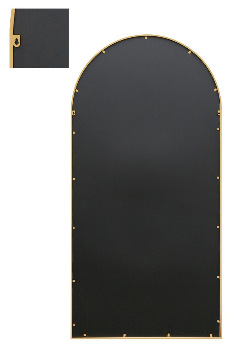 MirrorOutlet Gold Framed Arched Leaner/Wall Mirror 79" X 39" (200CM X 100CM) 5