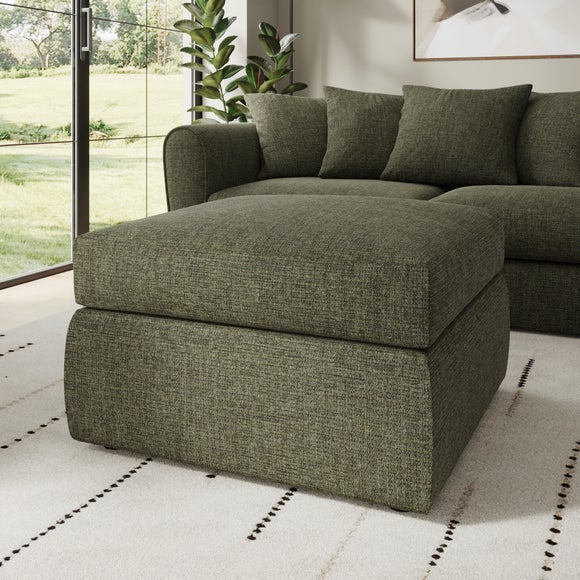 Blake Soft Texture Chenille Footstool