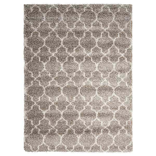 Amore 2 Rug In Stone - Jute Backing - 100% Polypropylene - 45mm Pile - W119 x 180cm