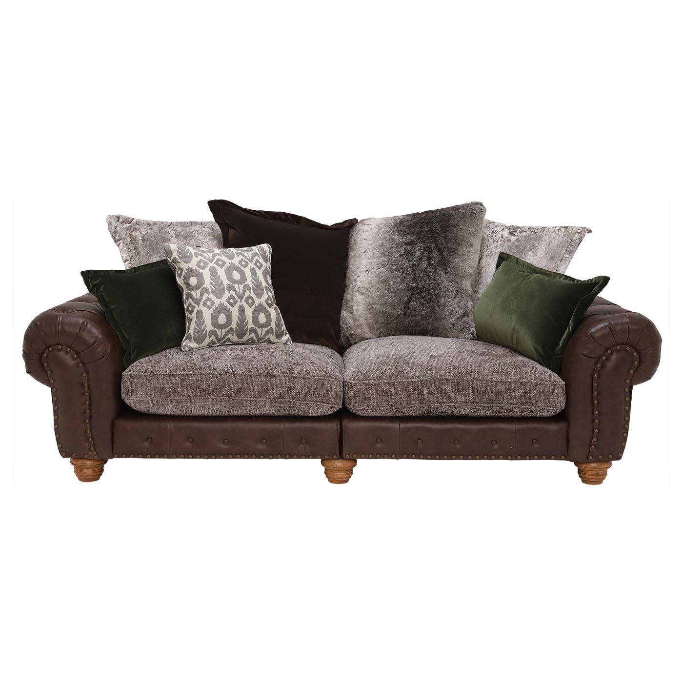Melville Large Split Frame Pillow Back Sofa, Stock
