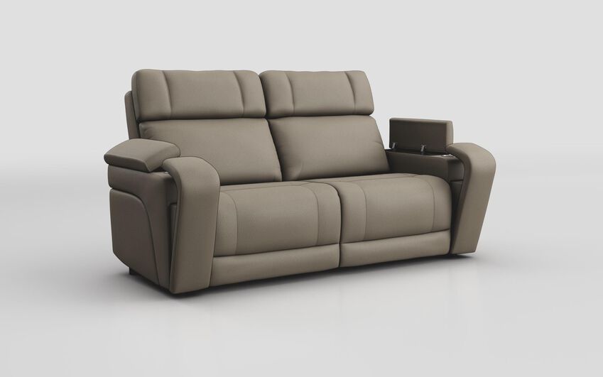 Brown Fabric Adstock 3 Seater Sofa