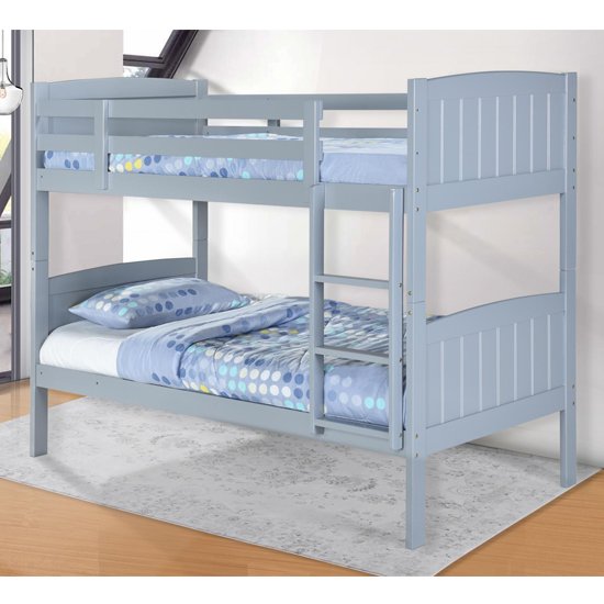 Hayes Wooden Bunk Bed In Grey