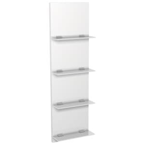 Wickes Hertford Gloss Grey Glass Shelving Unit - 300 x 1072mm