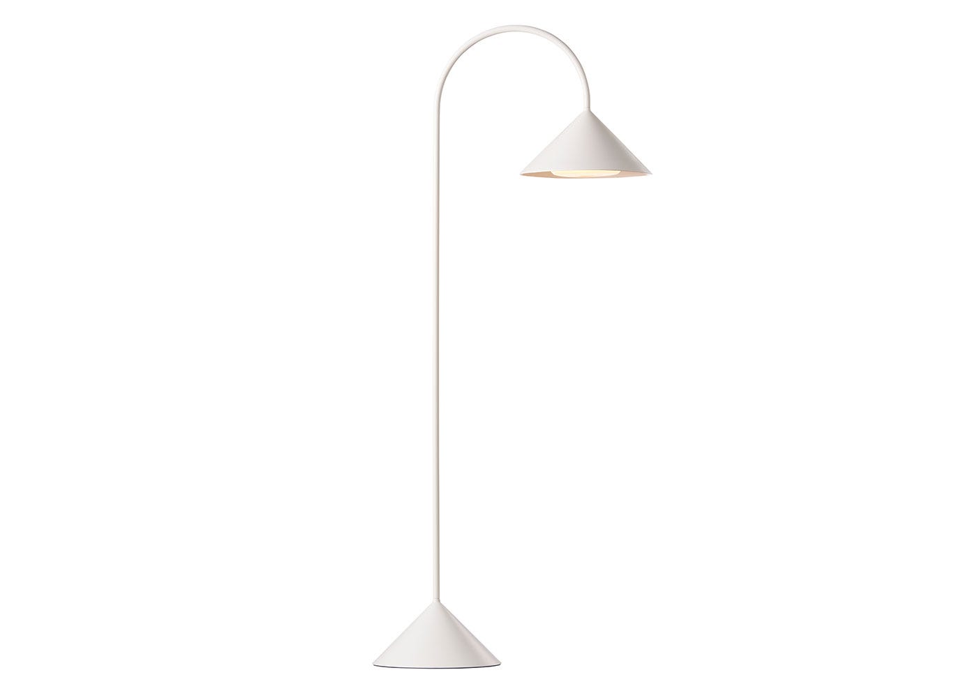 Frandsen Grasp LED IP44 Portable Table Lamp Matt White Tall
