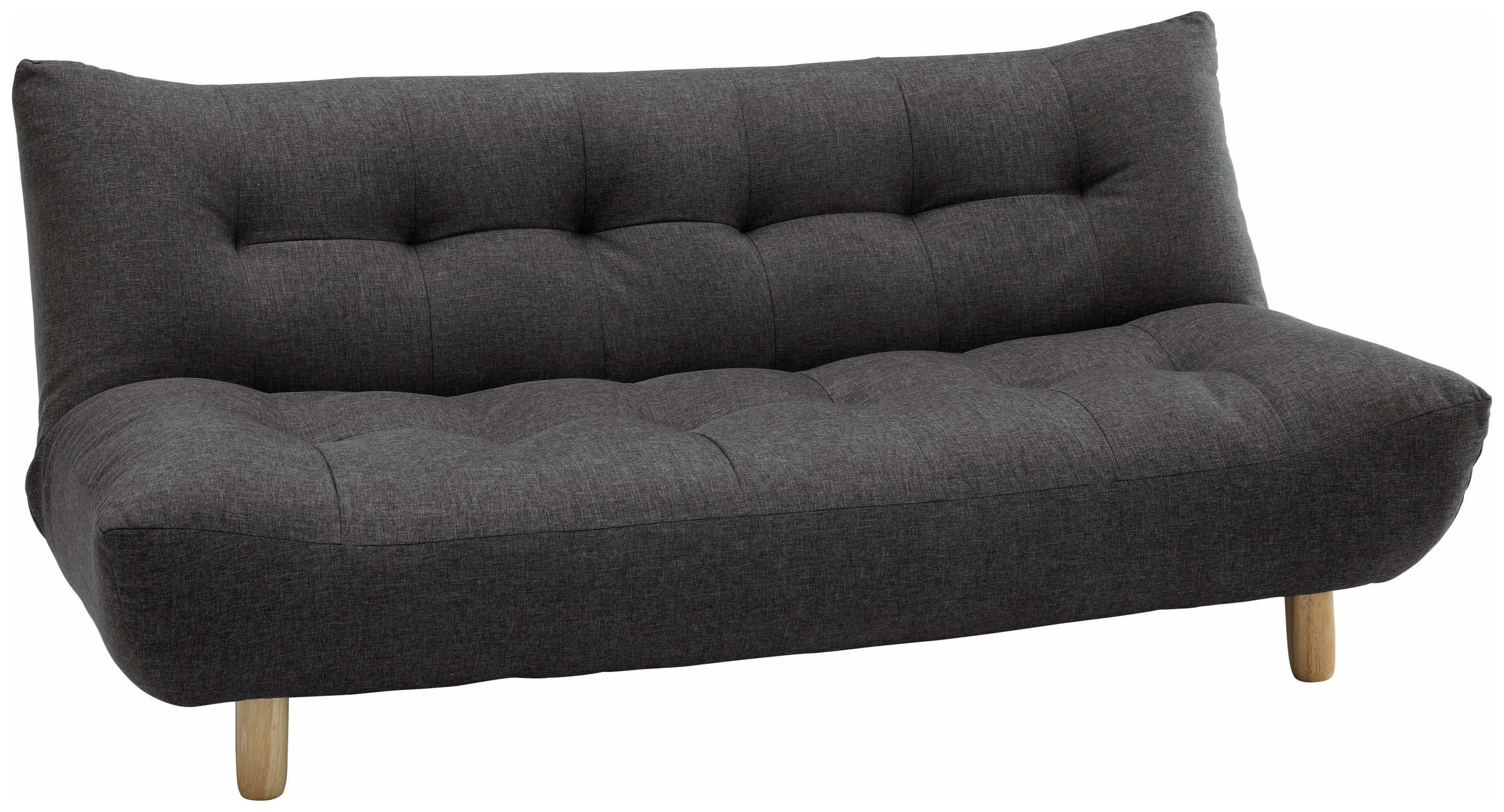 Habitat Kota 3 Seater Fabric Sofa Bed - Charcoal