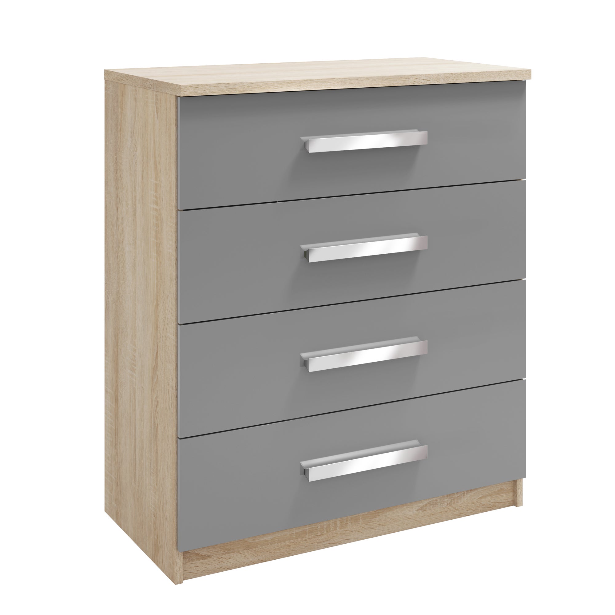 Genoa 4 Drawer Chest Grey