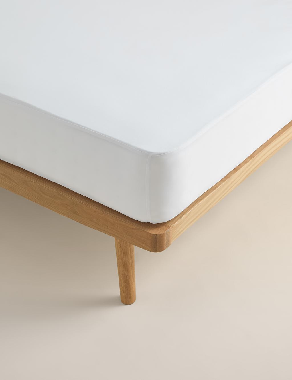 M&S Pure Cotton Waterproof Mattress Protector White