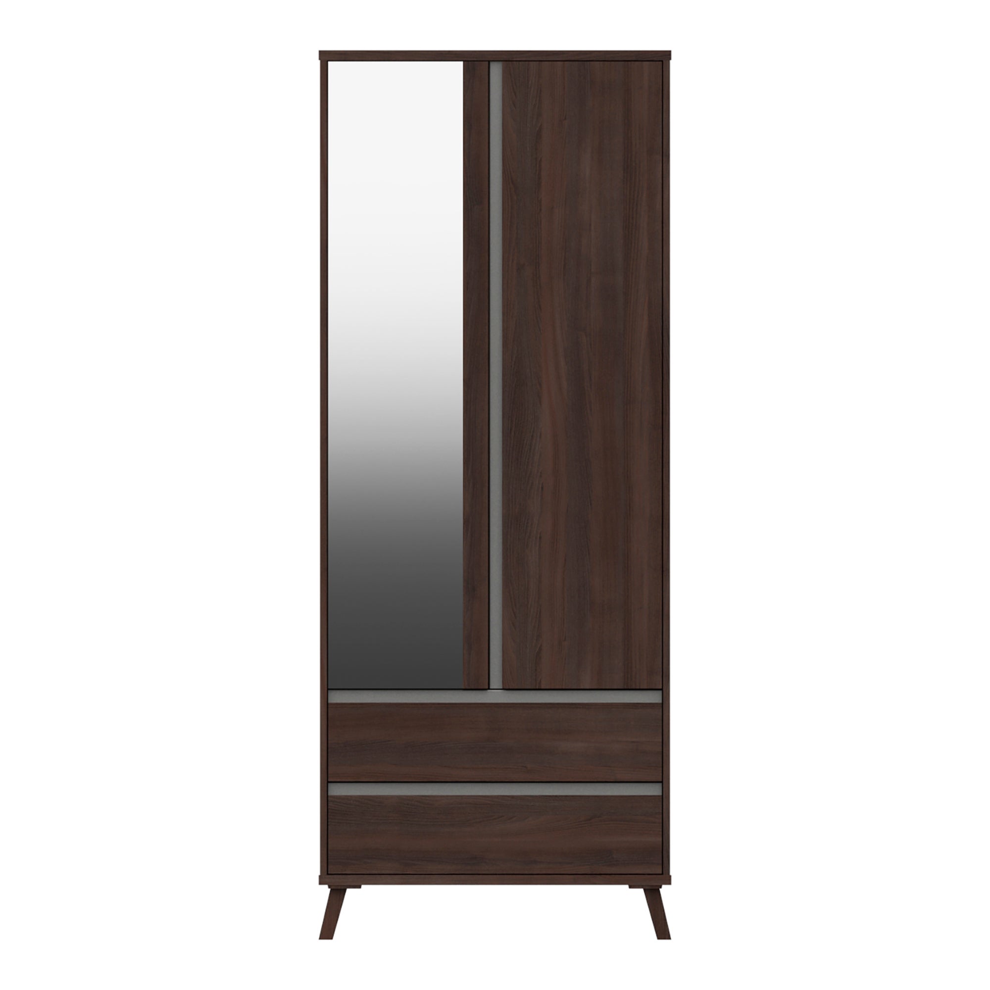 Jenson 2 Door Combi Wardrobe Brown