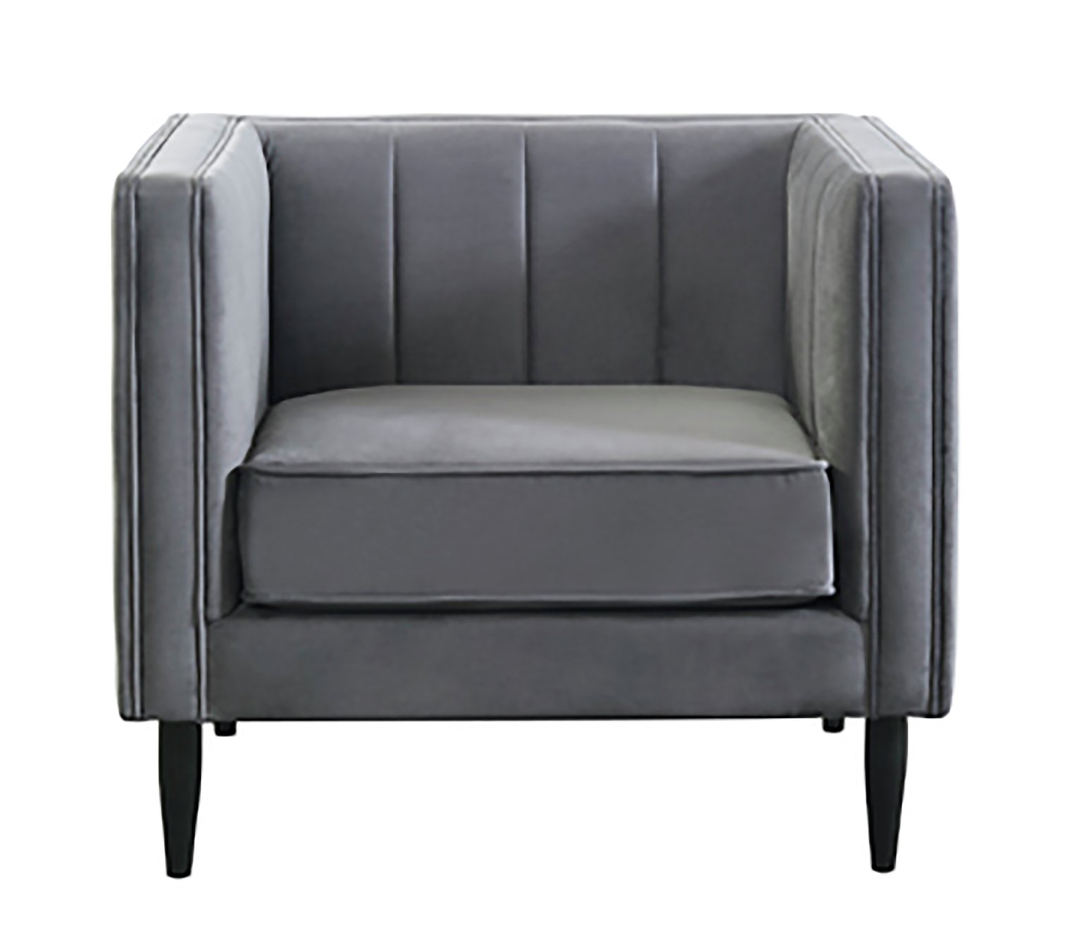 Habitat Vanessa Velvet Armchair - Grey