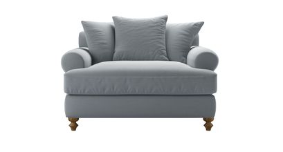Teddy Loveseat Sofabed in Sealion Smart Cotton - sofa.com