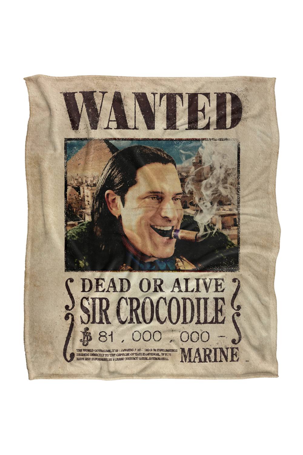 Netflix One Piece Wanted Poster Silky Super Soft Throw Blanket