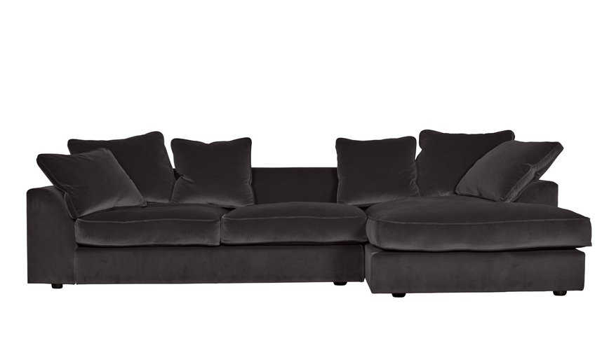 Heal's Cumulus RHF Corner Sofa Melton Wool Shale Black