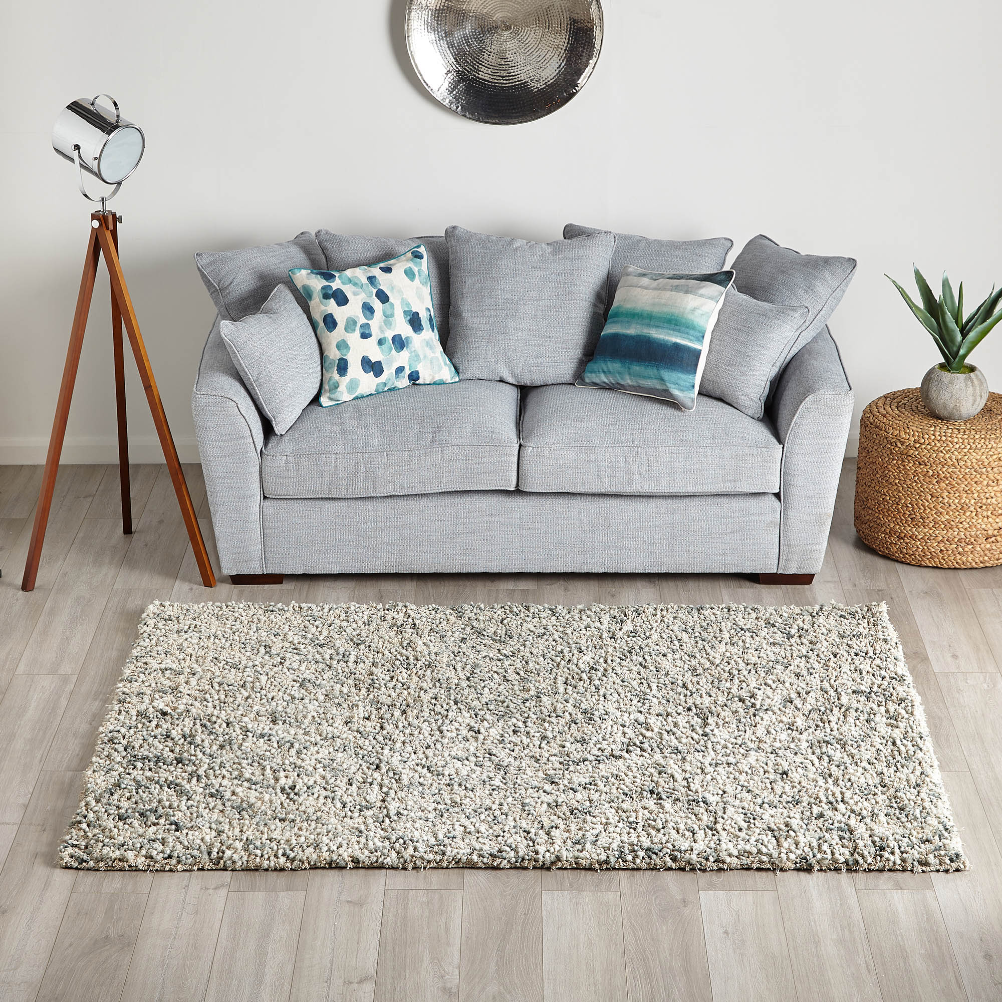 Ava Shaggy Rug Grey