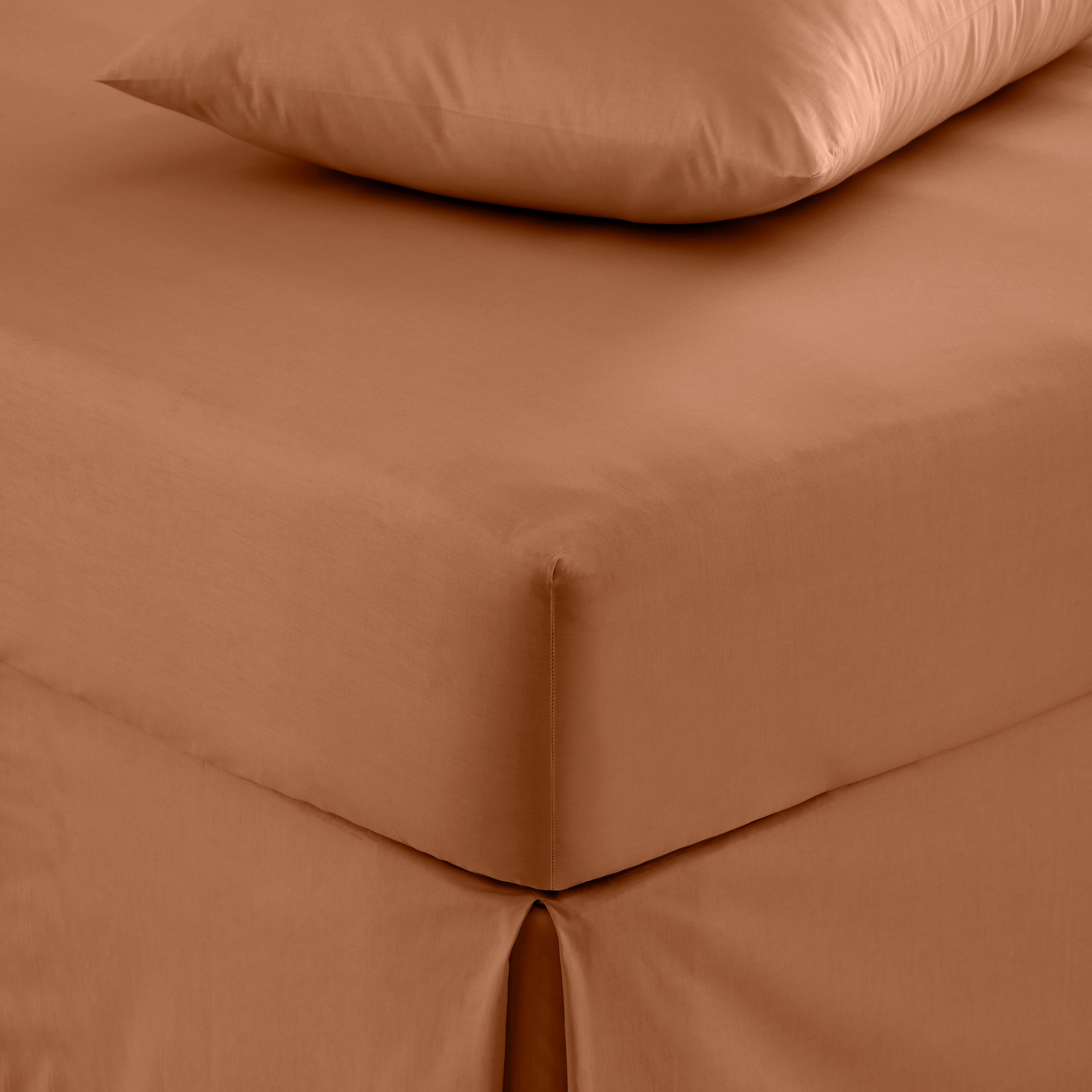 Pure Cotton Fitted Sheet Butterscotch (Orange)