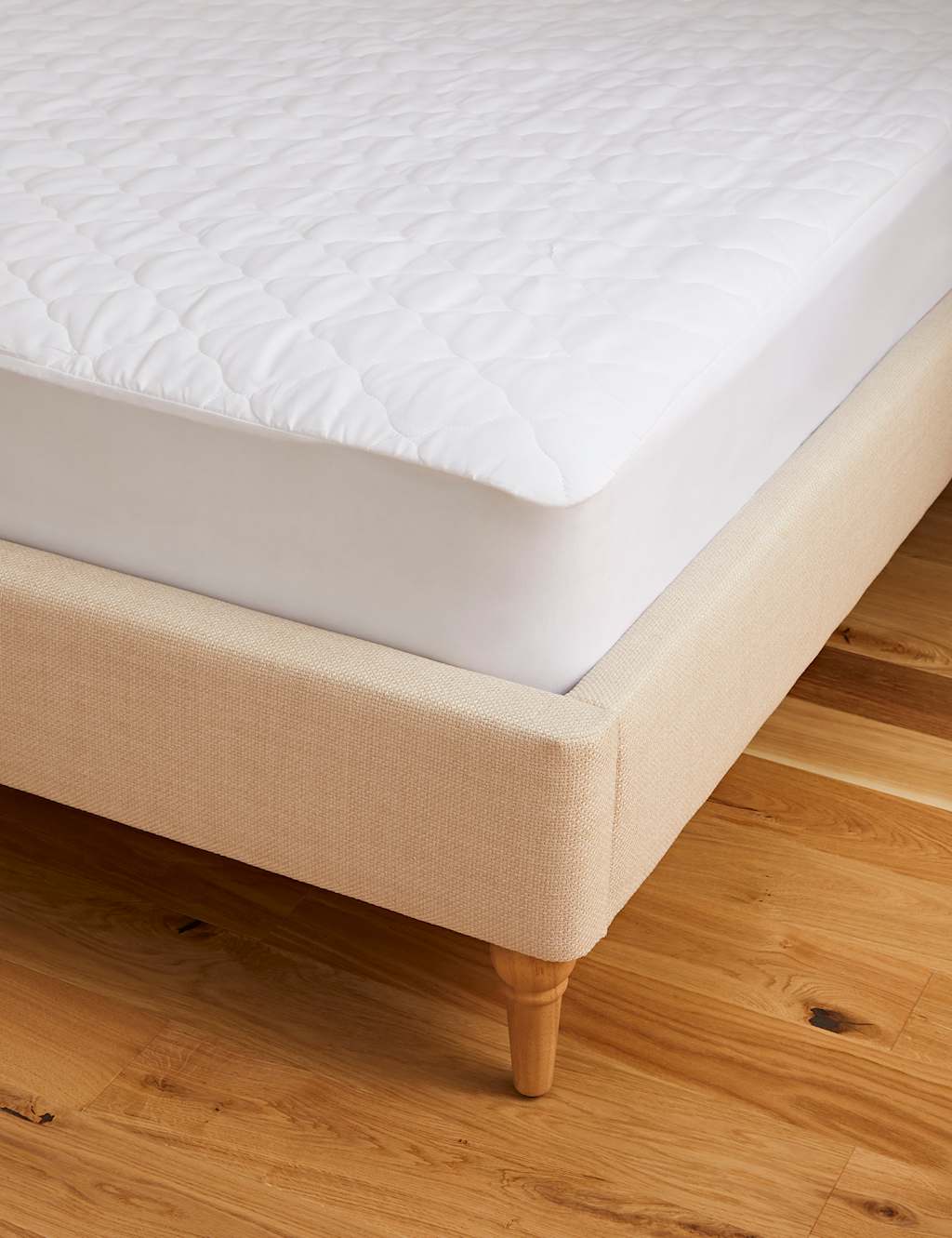 Sleep Solutions Quilted Waterproof Extra Deep Mattress Protector White