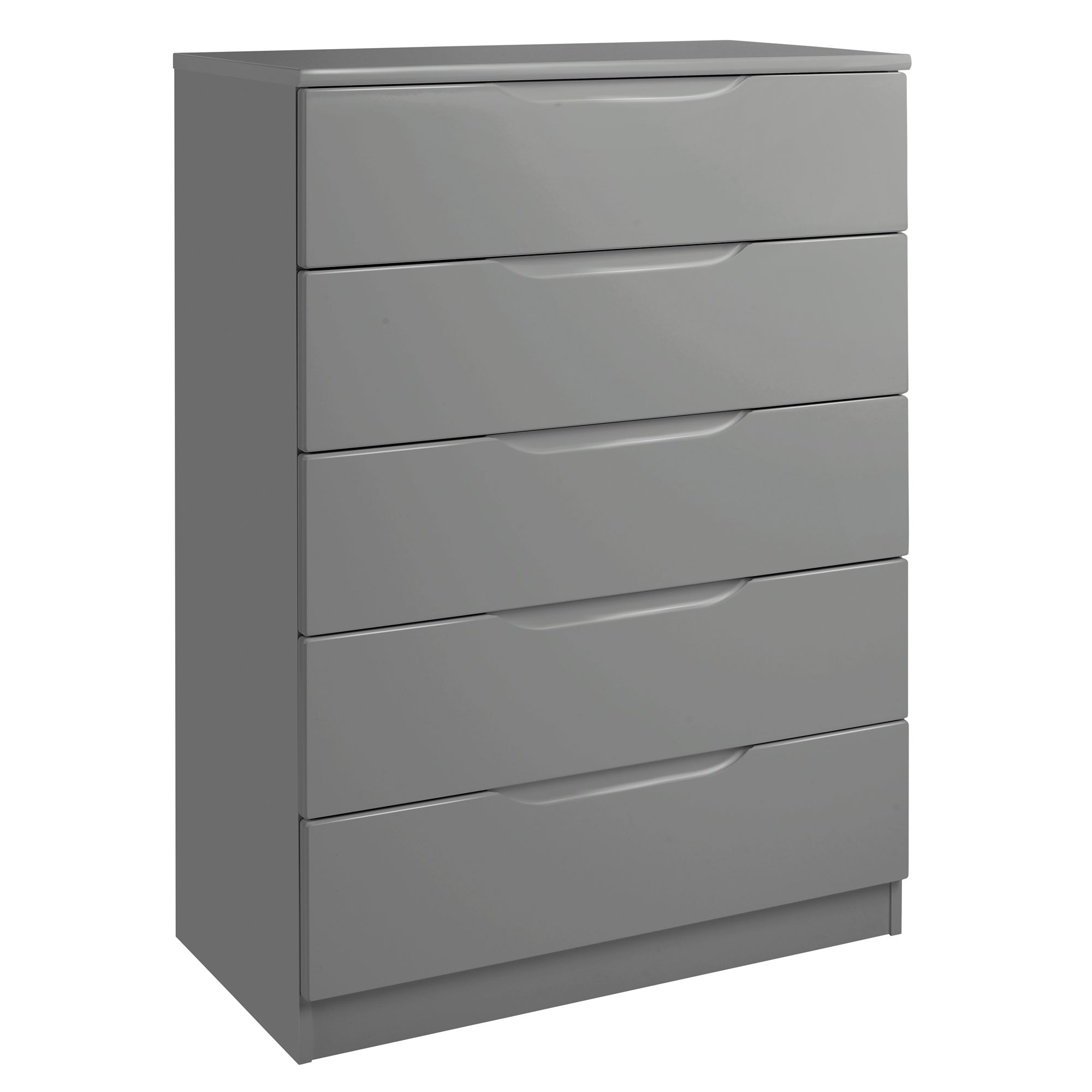 Legato Grey 5 Drawer Chest Grey