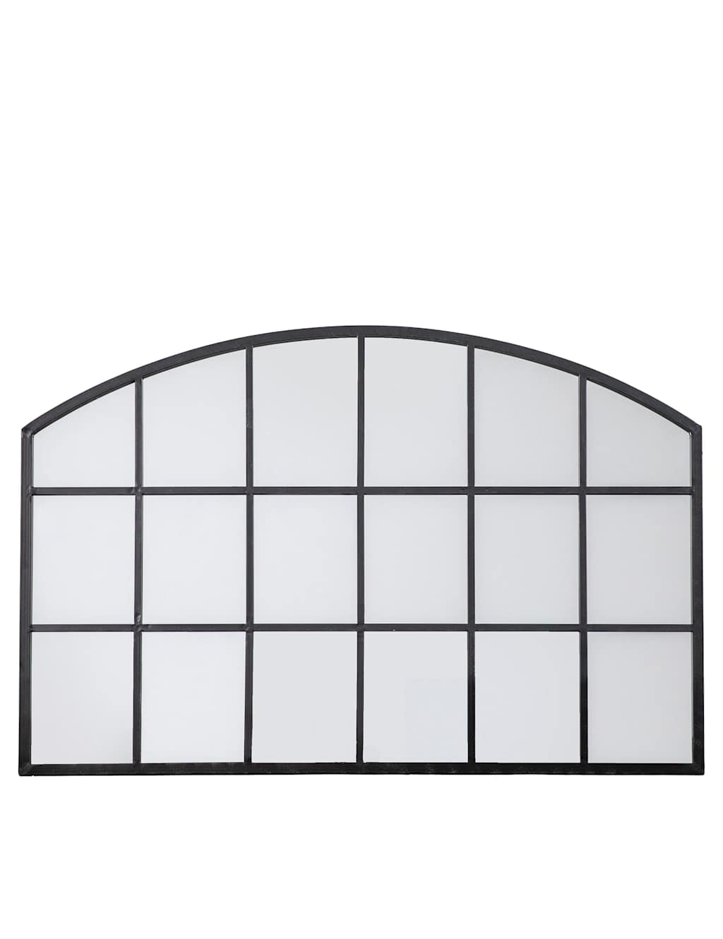 Gallery Home Wingham Arch Large Wall Mirror Black