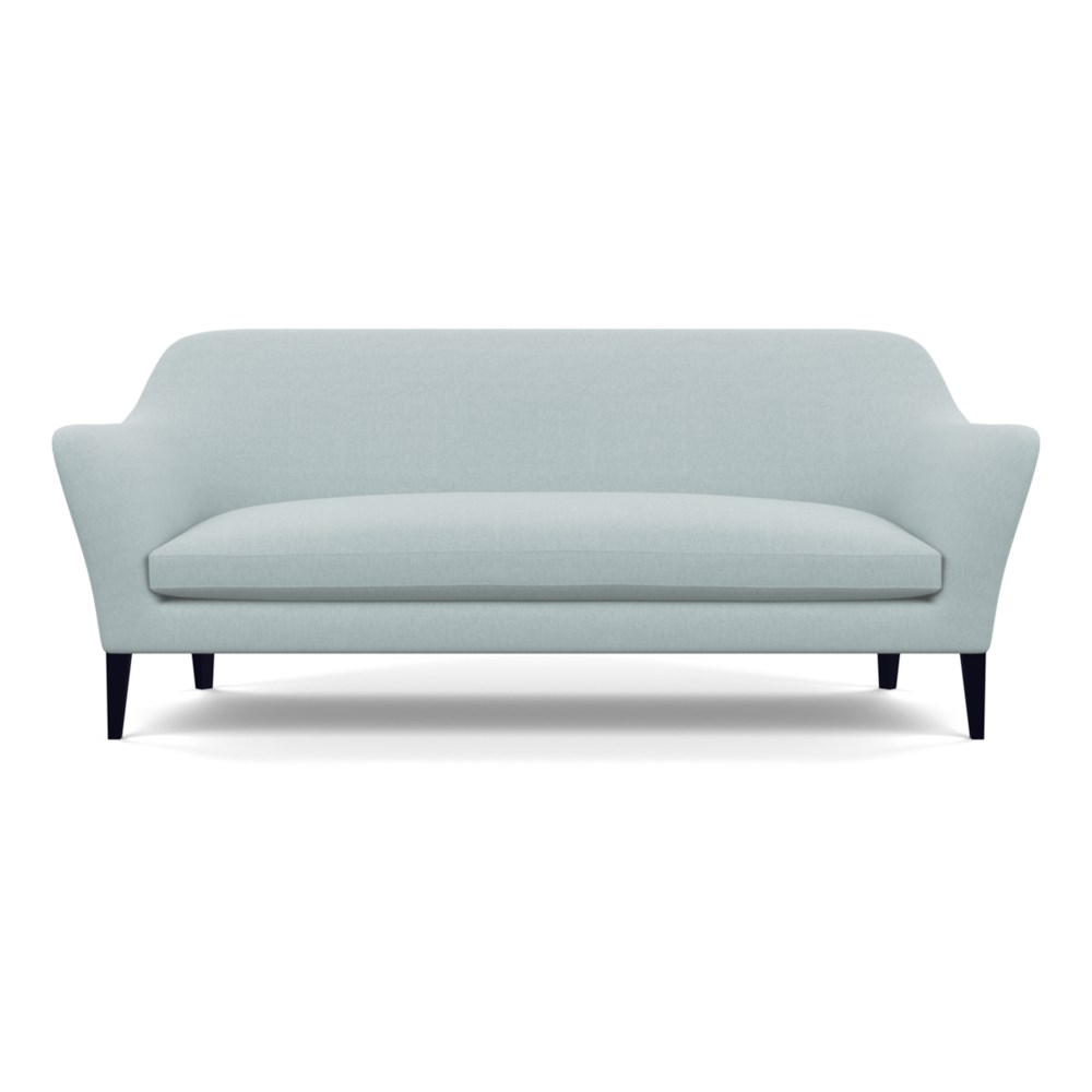 Heal's Wallis 4 Seater Sofa Brushed Cotton Mist Black Feet