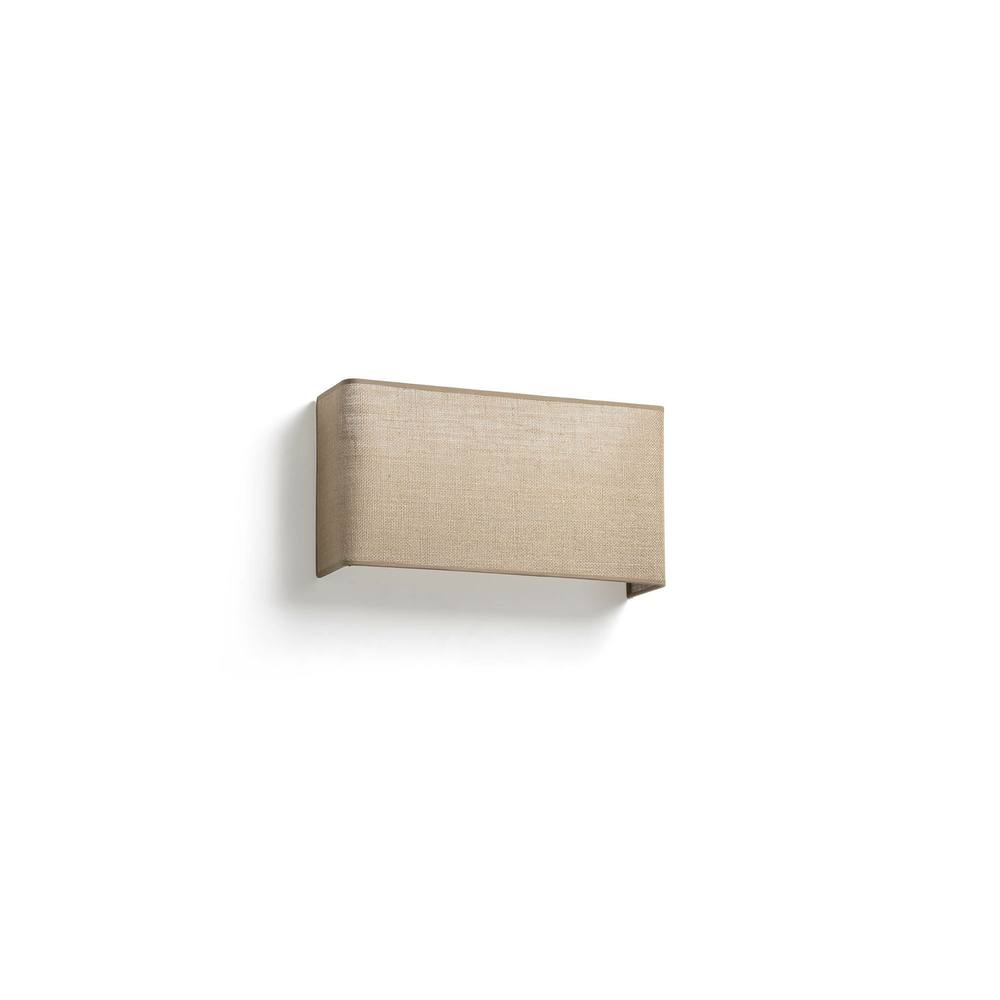 Netlighting Otton Rectangle Horizontal Jute Wall Lamp 2L in Beige