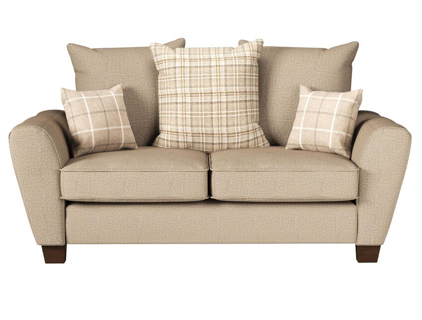 ScS Living Cream Theo Fabric 2 Seater Scatter Back Sofa