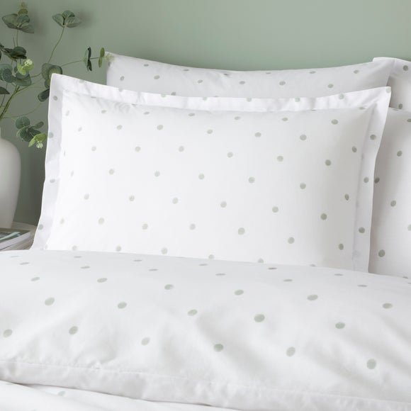 Polka Dot 100% Cotton Oxford Pillowcase