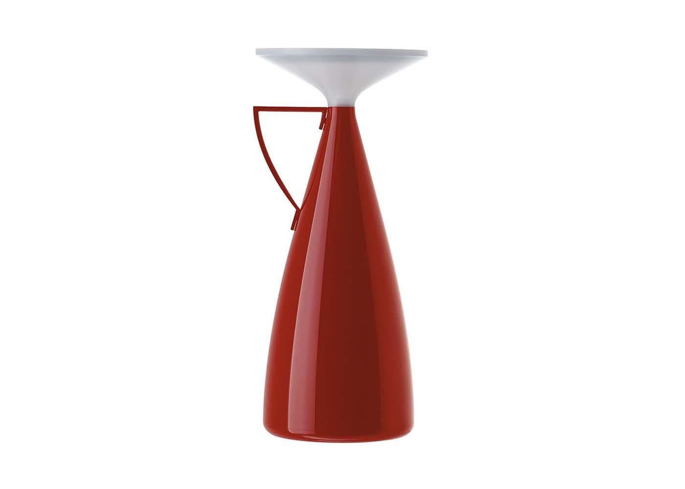 Kartell Camomille LED Portable Table Lamp Burgundy