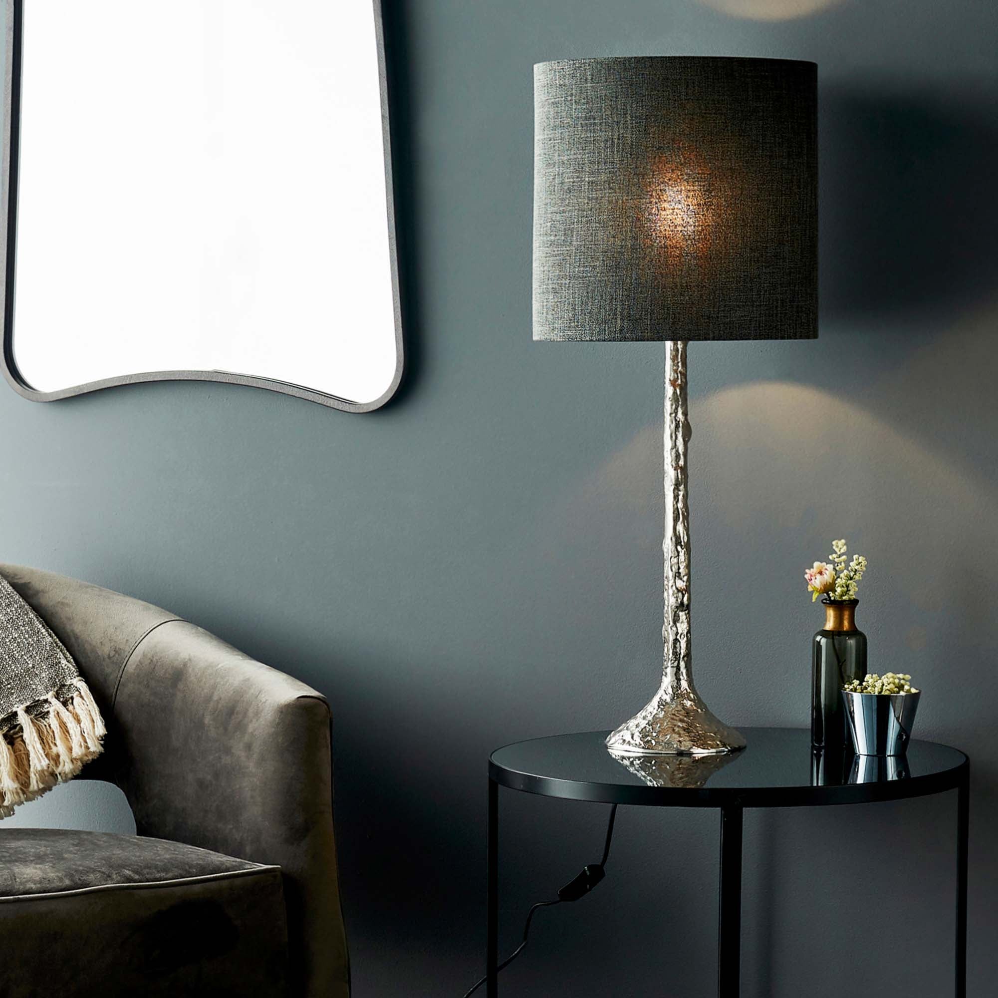 Vogue Pelosa Table Lamp Base Silver