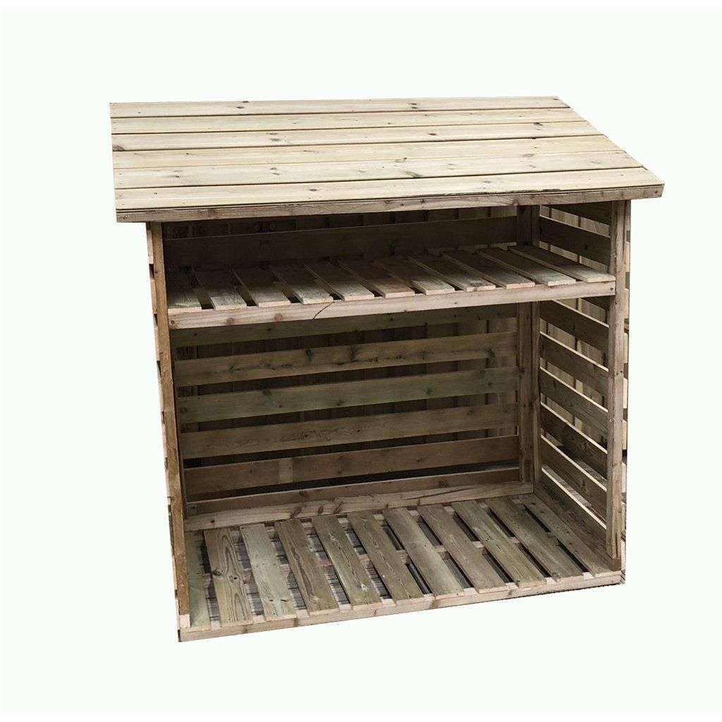 Marlborough 6 x 2 Pressure Treated Tongue & Groove Small Log Store in Natural 2