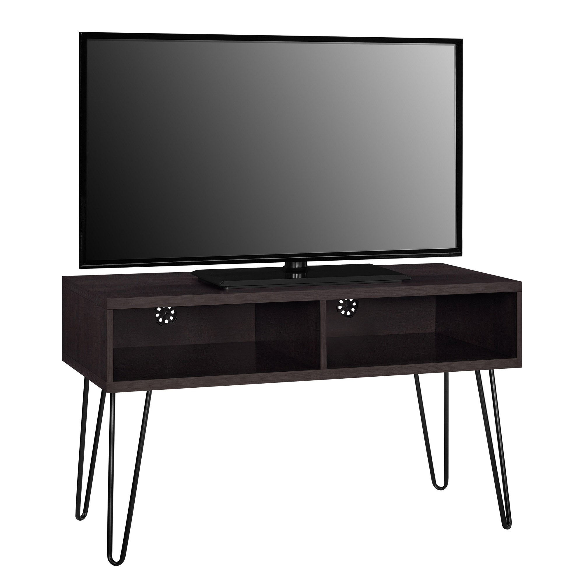 Owen Retro Hairpin TV Unit Brown