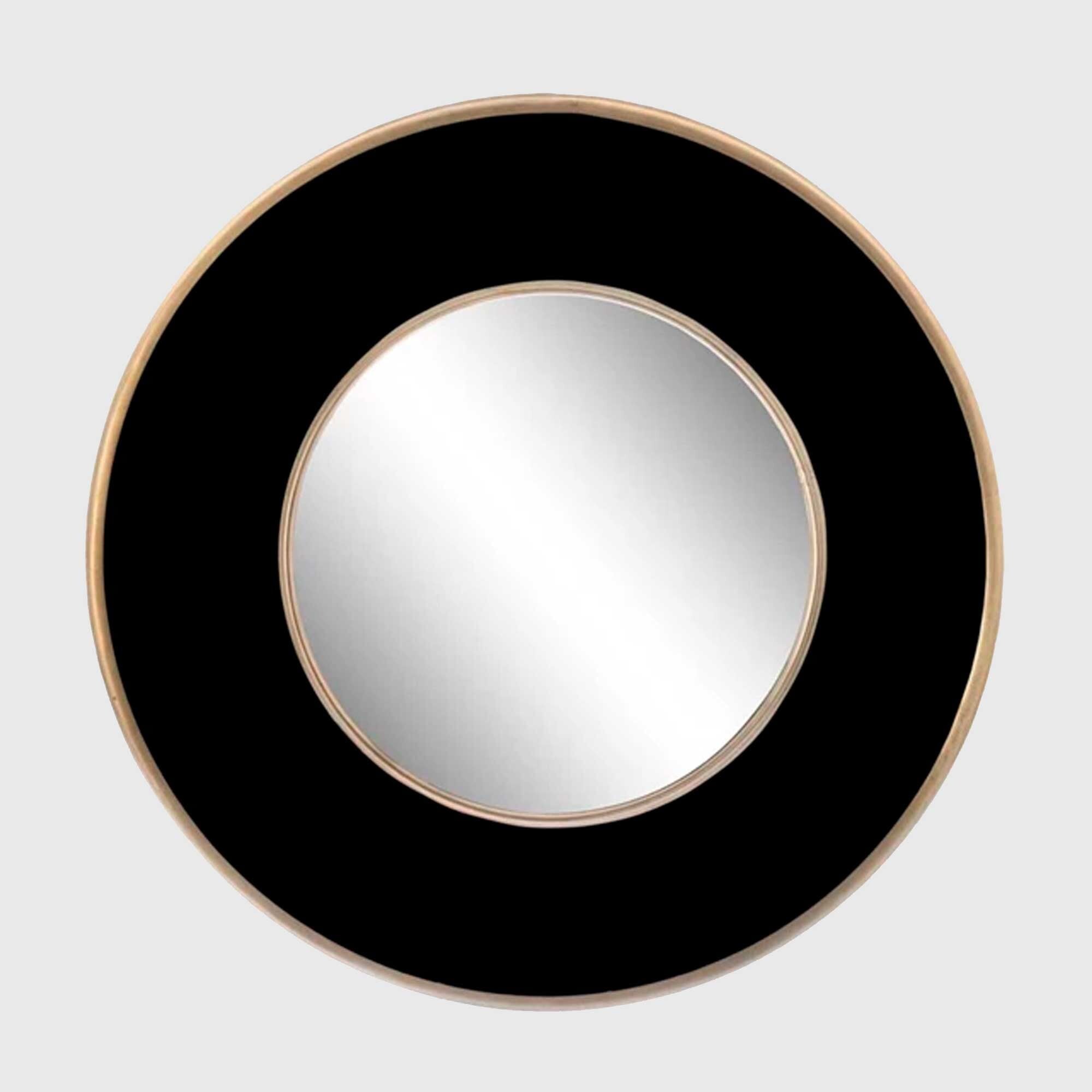 Black Round Mirror, Round Metal | Barker & Stonehouse
