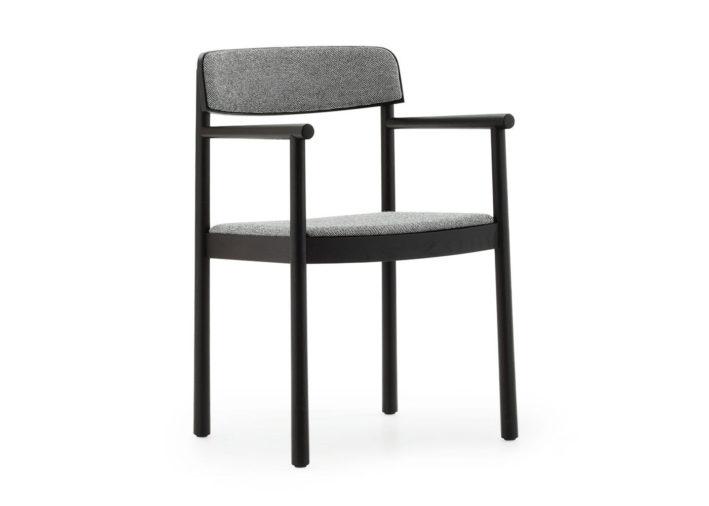 Normann Copenhagen Timb Dining Armchair Black Ash Hallingdal 166