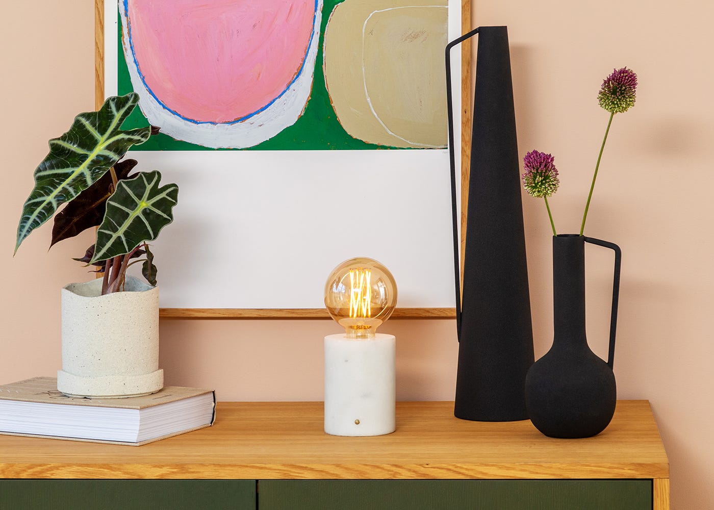 Heal's Bristol Touch Lamp Oak 3