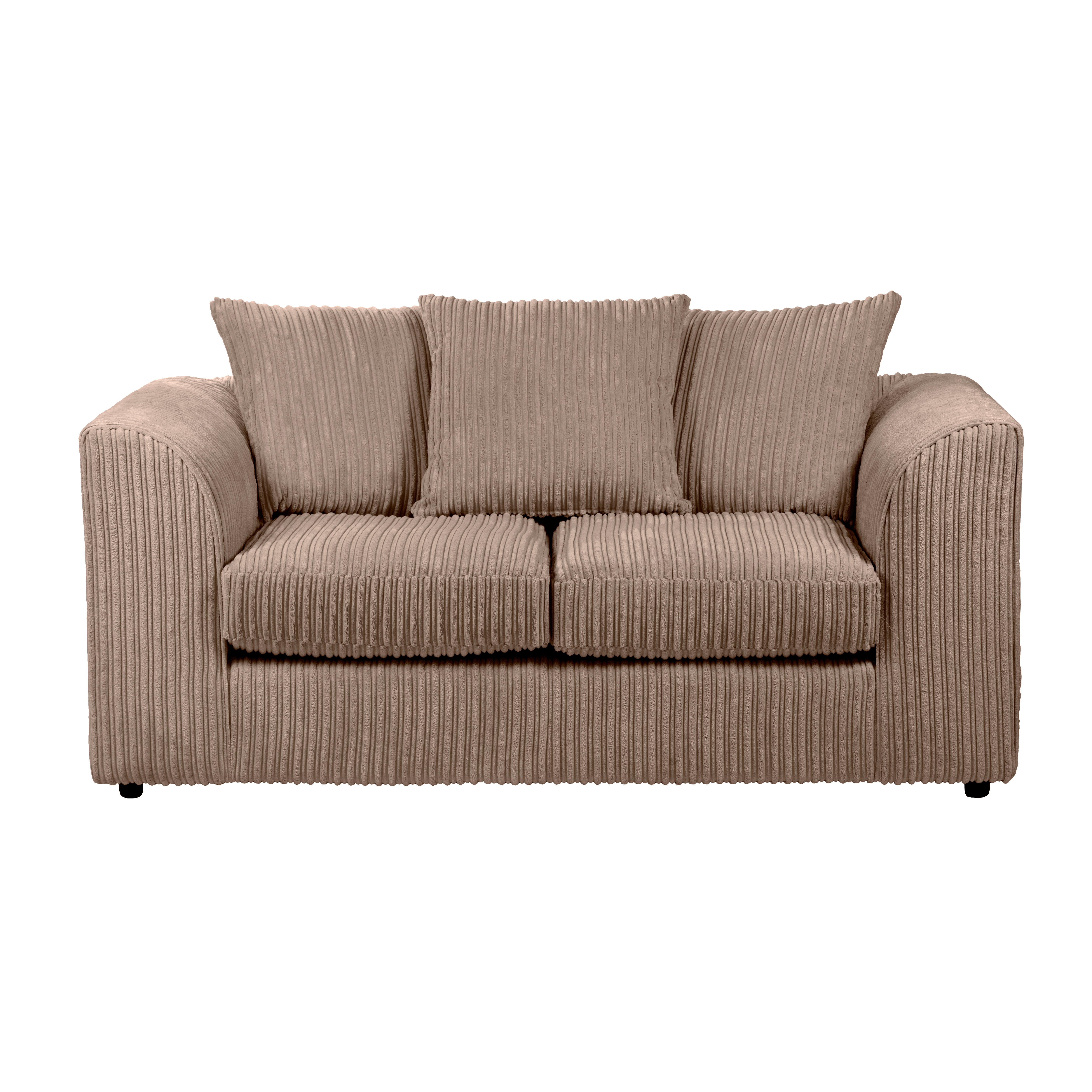 Blake Jumbo Cord 2 Seater Sofa Brown