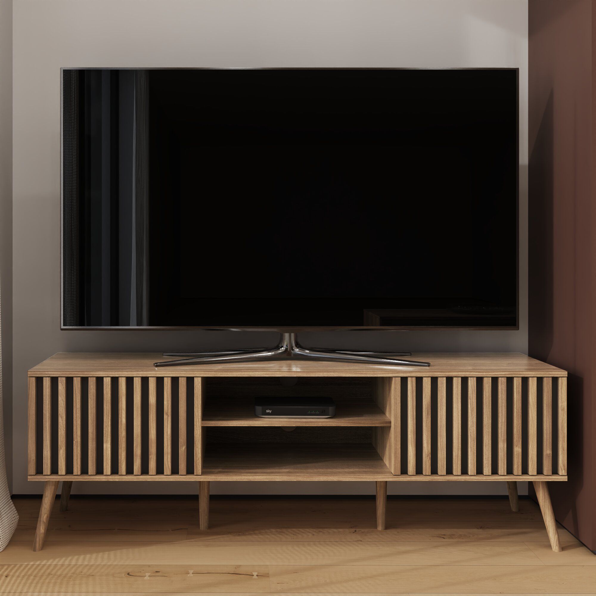 GFW Rowan TV Unit in Light Oak