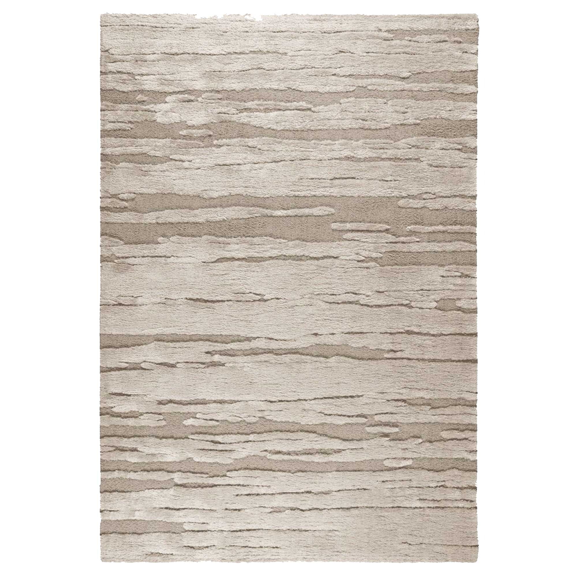 Taupe Etch Rug 133x195cm, Square Polyester | Barker & Stonehouse