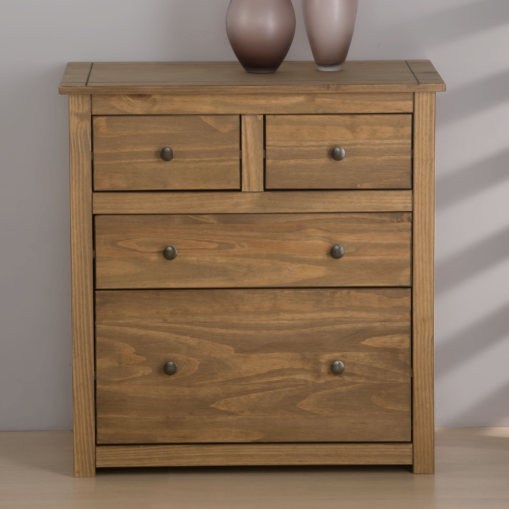 Santiago Pine 2 + 2 Drawer Chest